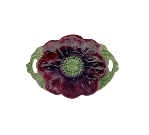 Shorter and Son (Staffordshire) hand painted 1930's Majolica Pottery Dish