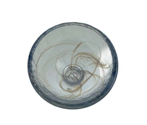 Kosta Boda (Sweden) Ulrica Hydman-Vallien "Mine" ice cream coupe white swirl