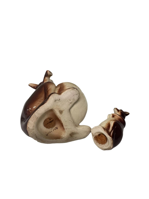 Vintage (Japan) kangaroo and joey salt and pepper shakers