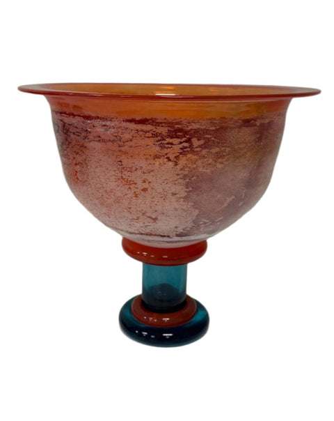Kosta Boda (Sweden)Canaan very large pedestal bowl designed by Kjell Engman 30.5 cm diameter