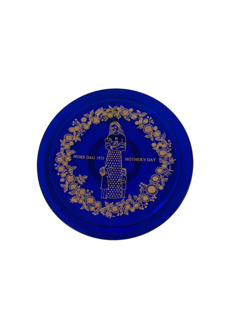 Orrefors Sweden, Mother's Day plate from 1972 (boxed)