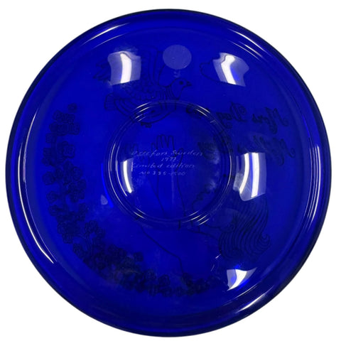 Orrefors Sweden, Mother's Day plate from 1977 (boxed)