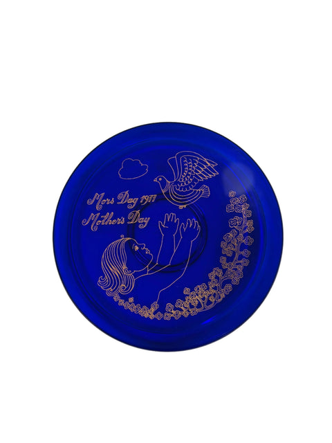 Orrefors Sweden, Mother's Day plate from 1977 (boxed)