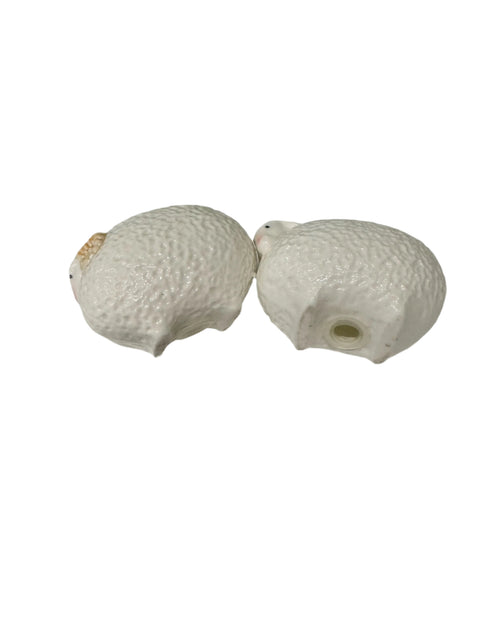 Vintage (Japan) merino ram and sheep salt and pepper shakers