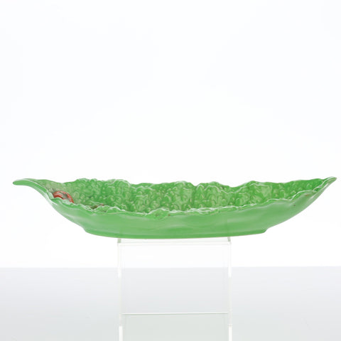 Carlton Ware (Australia), tomato on green leaf shaped dish Servingware Coco Retrotique