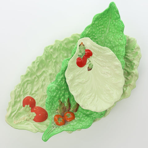 Carlton Ware (Australia) tomato on lettuce leaf oval dish Servingware Coco Retrotique