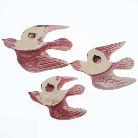 Ceramic birds, wall decor Decor Coco Retrotique