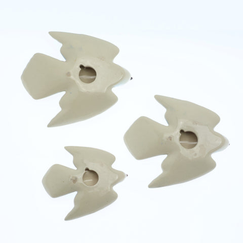 Ceramic birds, 3 blue swallows wall decor Decor Coco Retrotique