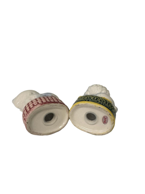 Vintage (Japan) poodle and cat  salt and pepper shakers