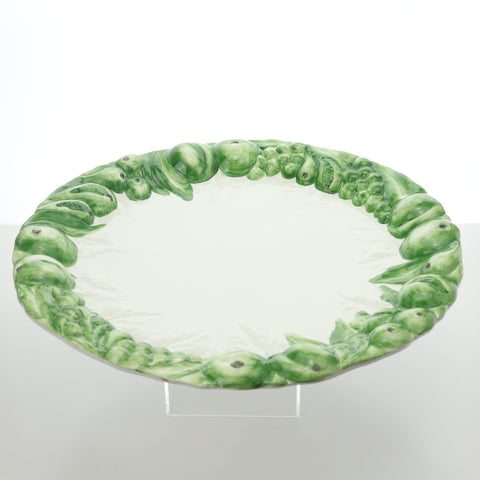 Green fruit and vegetable serving plate Servingware Coco Retrotique