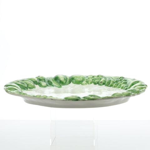 Green fruit and vegetable serving plate Servingware Coco Retrotique