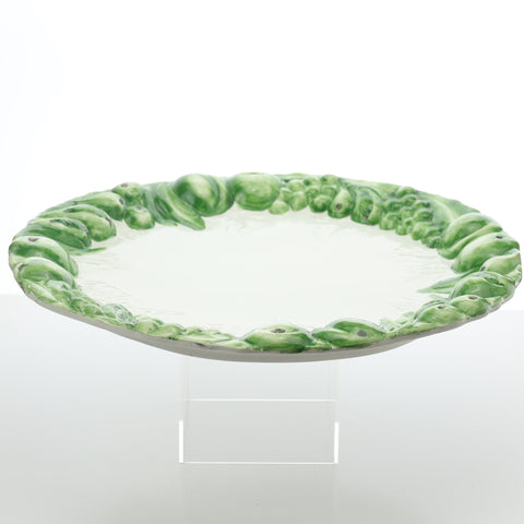 Green fruit and vegetable serving plate Servingware Coco Retrotique