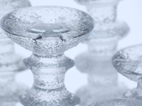Iittala Festivo Glass Candleholder - Three rings Candle Stick Holder Coco Retrotique