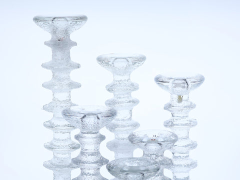 Iittala Festivo Glass Candleholder - Four rings Candle Stick Holder Coco Retrotique