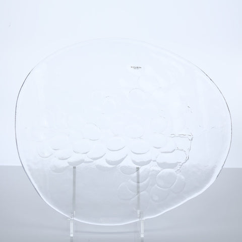 Kosta Boda, Grapes large oval glass serving plate Plate Coco Retrotique