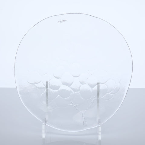 Kosta Boda, Grapes mid size glass serving plate Plate Coco Retrotique