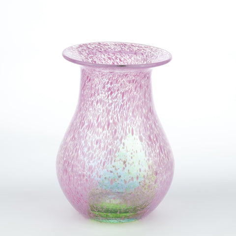 Kosta Boda (Sweden) pink spotted vase designed by Ulrica Hydman-Vallien Glass Coco Retrotique