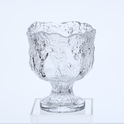 Kosta Boda, Rhapsody Midsummer dance compote bowl by Kjell Engman Glass Coco Retrotique