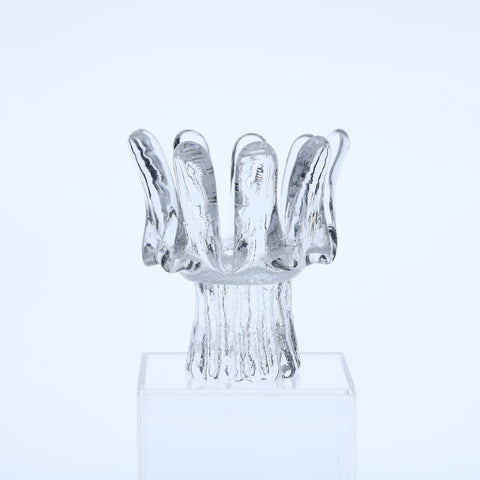 Kosta Boda "Sunflower" candleholder designed by Göran Wärff Glass Coco Retrotique
