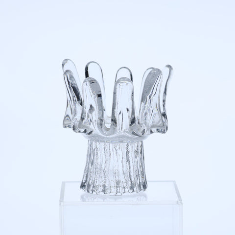 Kosta Boda "Sunflower" candleholder designed by Göran Wärff Glass Coco Retrotique