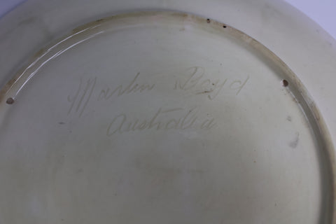 Large Martin Boyd Australian pottery plate depicting and indigenous woman Ceramics pottery and porcelain Coco Retrotique