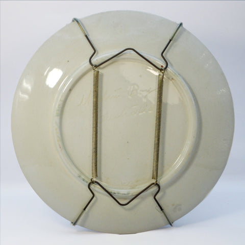 Martin Boyd, medium plate - Dutch scene with windmill and milk maid Plate Coco Retrotique