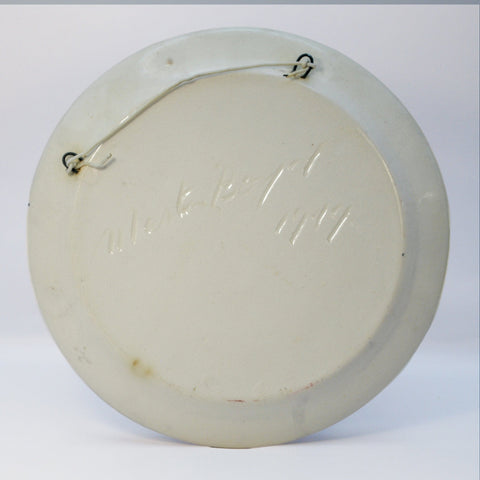 Martin Boyd, medium plate - Lady in wrap with flower Plate Coco Retrotique