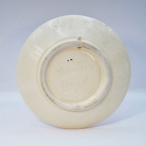 Martin Boyd, small plate - Lady in dark blue hat Plate Coco Retrotique