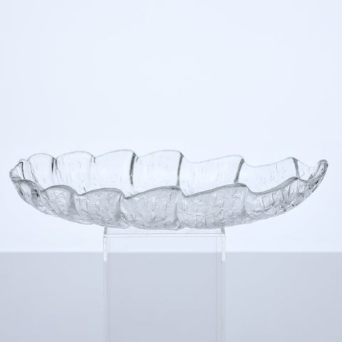 Orrefors Sweden, Eden glass leaf bowl Glass Coco Retrotique