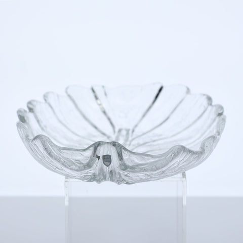 Orrefors Sweden, Eden glass leaf bowl Glass Coco Retrotique