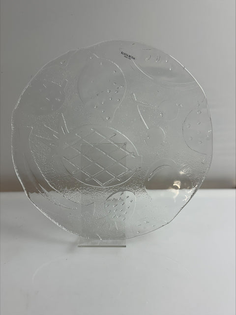 Kosta Boda (Sweden) "Tropical Fruit" large plate designed by Gunnel Sahlin 32cm