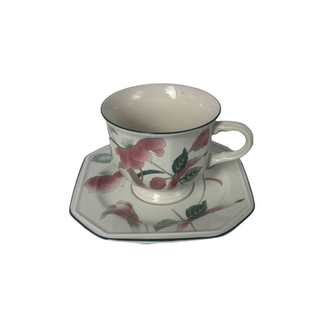 Mikasa (Japan) "Silk Flowers" cup and saucer
