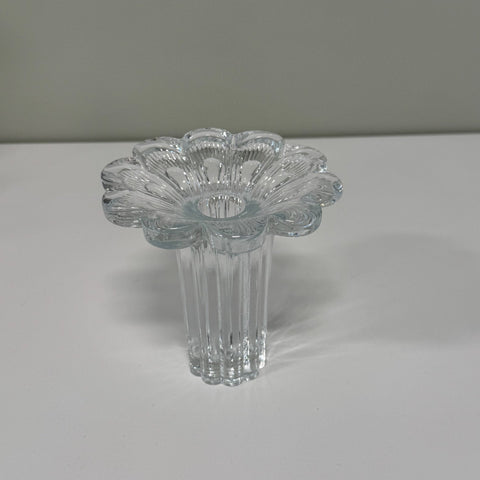 Nybro (Sweden) Silvia Flower glass candlestick
