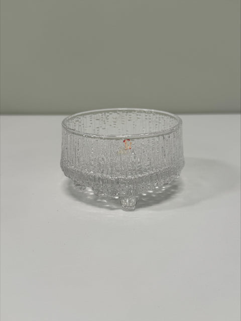 Iittala (Finland) "Ultima Thule" glass bowl and creamer set designed by Tapio Wirkkala