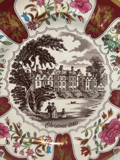 Masons (England) 1980 Christmas plate "Sandringham House"