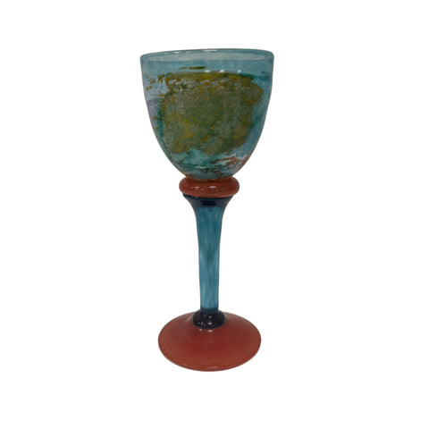 Kosta Boda (Sweden) "Can Can" goblet by Kjell Engman