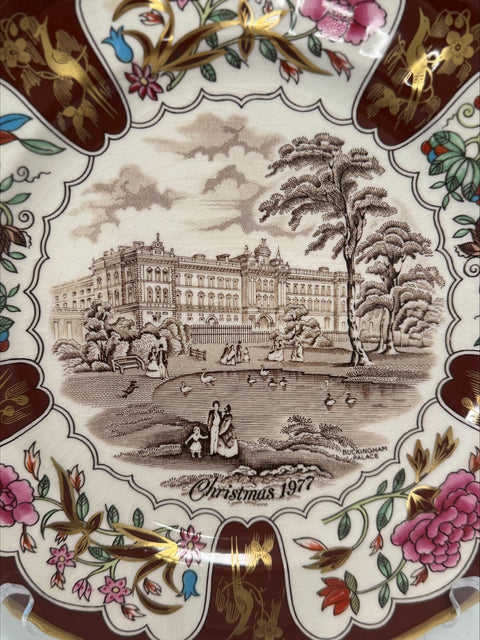 Masons (England) 1977 Christmas plate "Buckingham Palace"