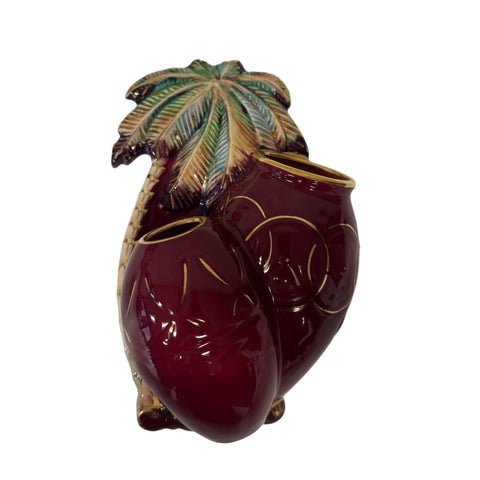 Beswick Palm tree series wall vase, James Haywood 1063