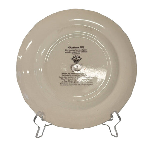 Masons (England) 1978 Christmas plate "Balmoral Castle"