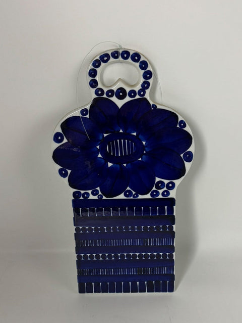 Arabia (Finland) large rare cheese board blue Valencia Ulla Procope