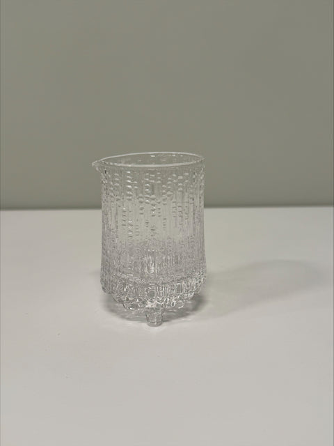 Iittala (Finland) "Ultima Thule" glass bowl and creamer set designed by Tapio Wirkkala