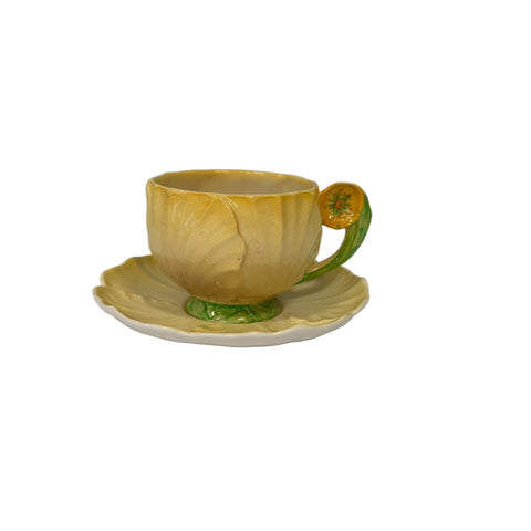 Carlton Ware (England) yellow buttercup cup and saucer