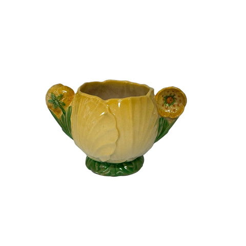 Carlton Ware (England) yellow buttercup sugar bowl