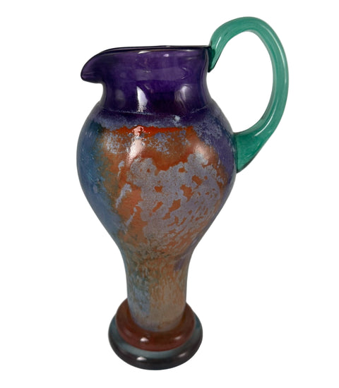 Kosta Boda (Sweden) "Can Can" art glass pitcher by Kjell Engman