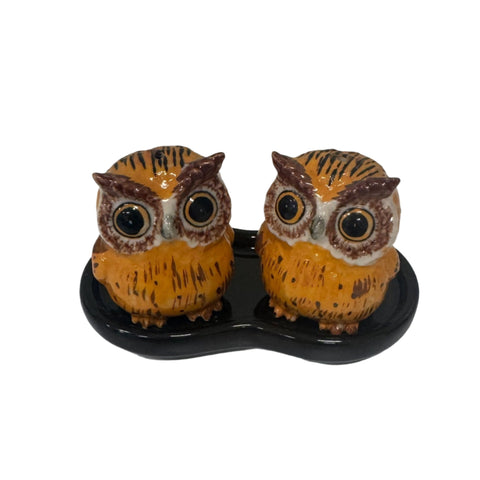 Collectable set of owl salt and pepper shakers