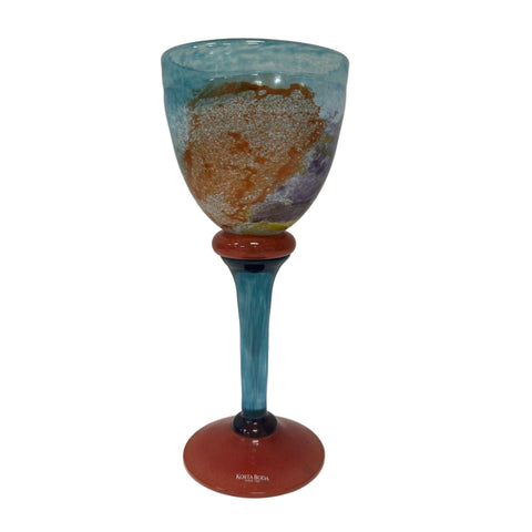 Kosta Boda (Sweden) "Can Can" goblet by Kjell Engman