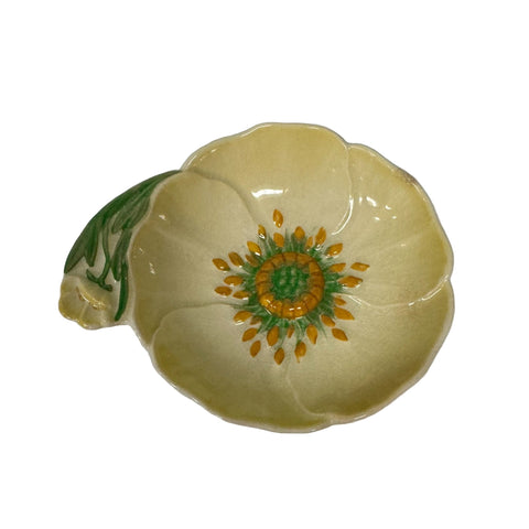 Carlton Ware (England) yellow buttercup 1930's trinket dish