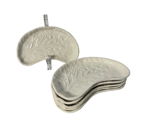 Made in Portugal (Portugal) set of six cabbage leaf crescent salad dishes