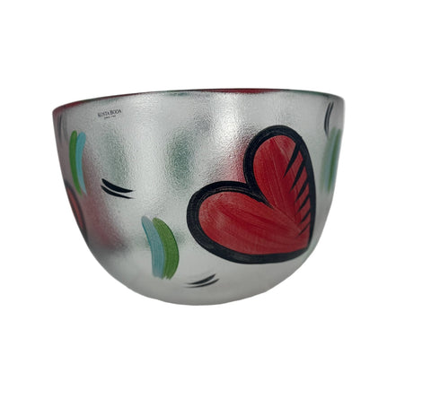 Kosta Boda (Sweden) Hearts large bowl, designed by Ulrica Hydman-Vallien