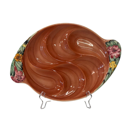 Shorter and Son (England) 1940's hand painted "bouquet" dish